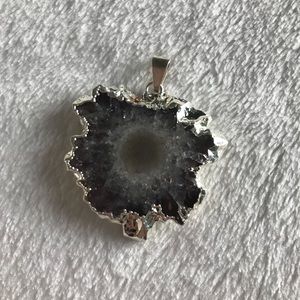 Stalactite slice pendant